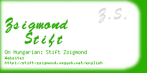 zsigmond stift business card